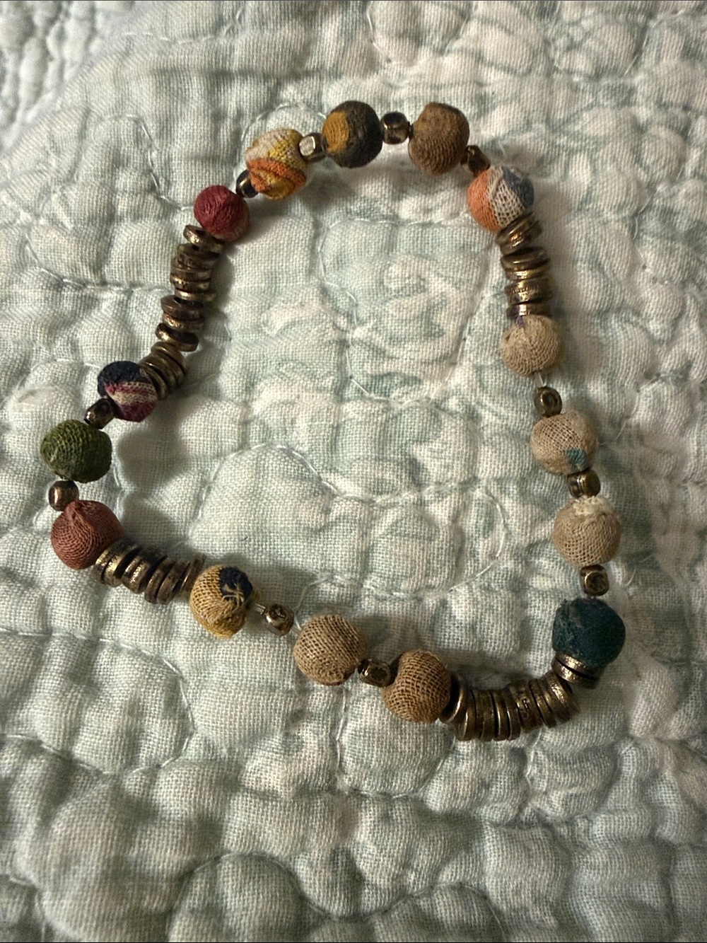 Handcrafted Multicolor and Gold Beaded Women’s Necklace
